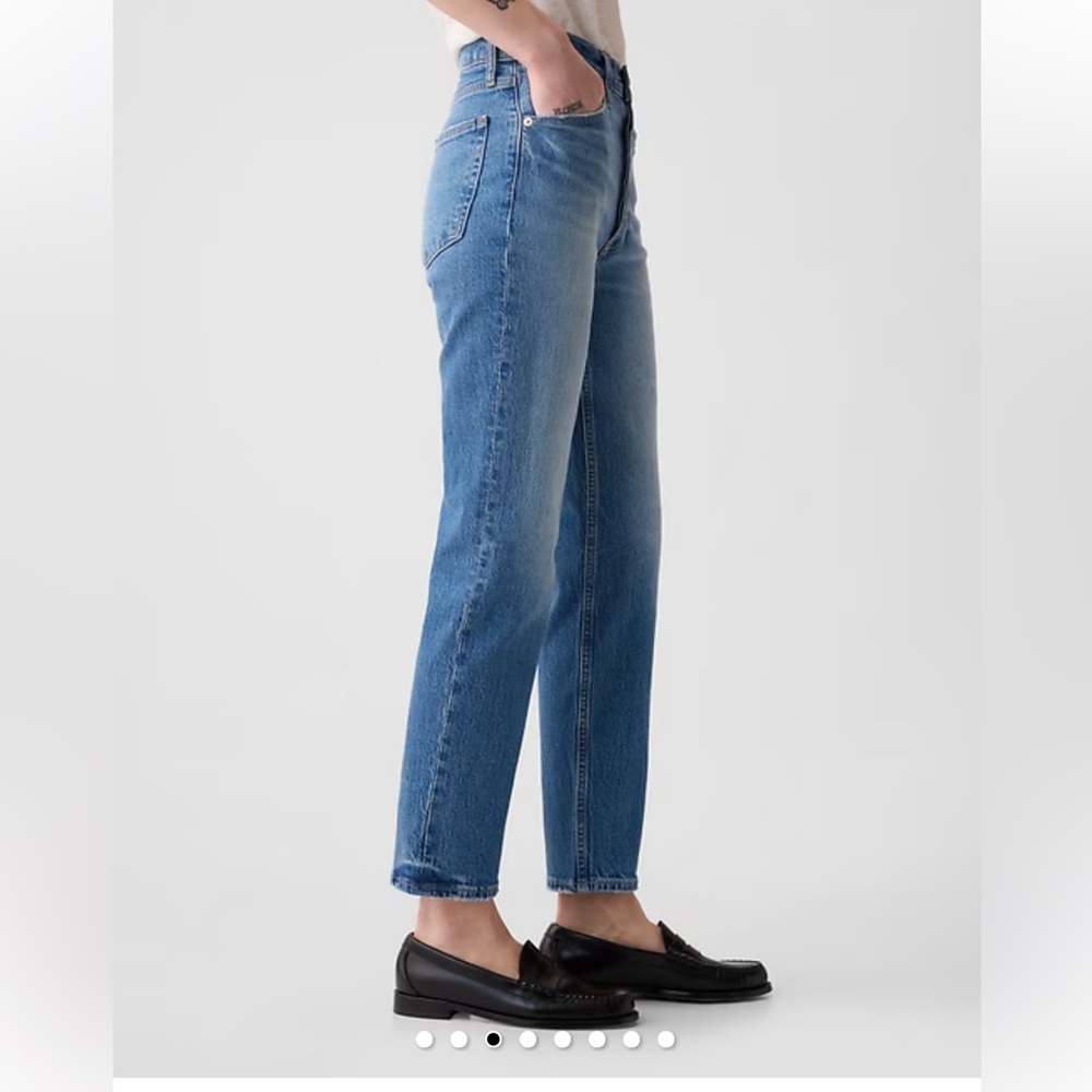 Gap Cheeky Straight High Rise Light Indigo 24/00 R - Picture 3 of 12